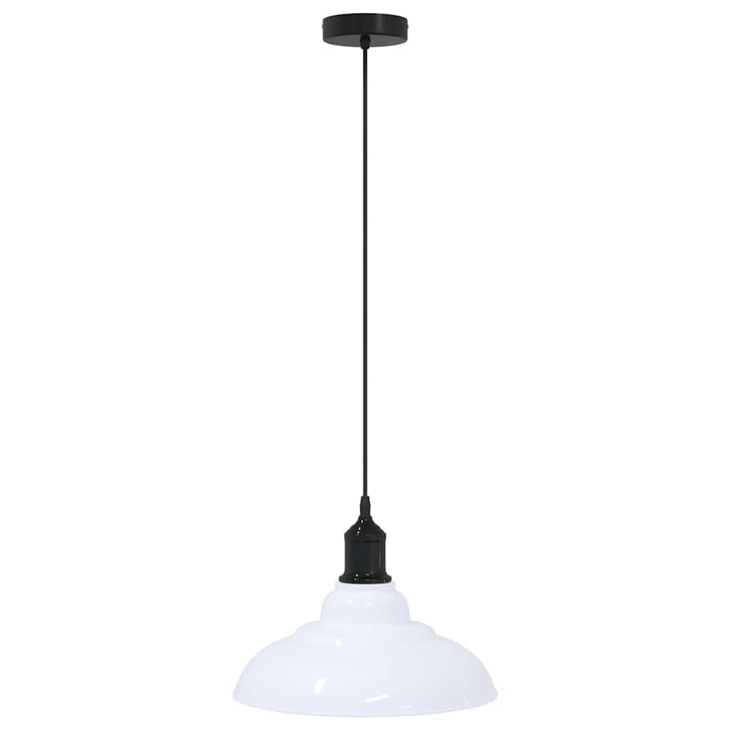 Pendelleuchte Höhenverstellbar E27 Schwarz Glänzend Ø 31 cm