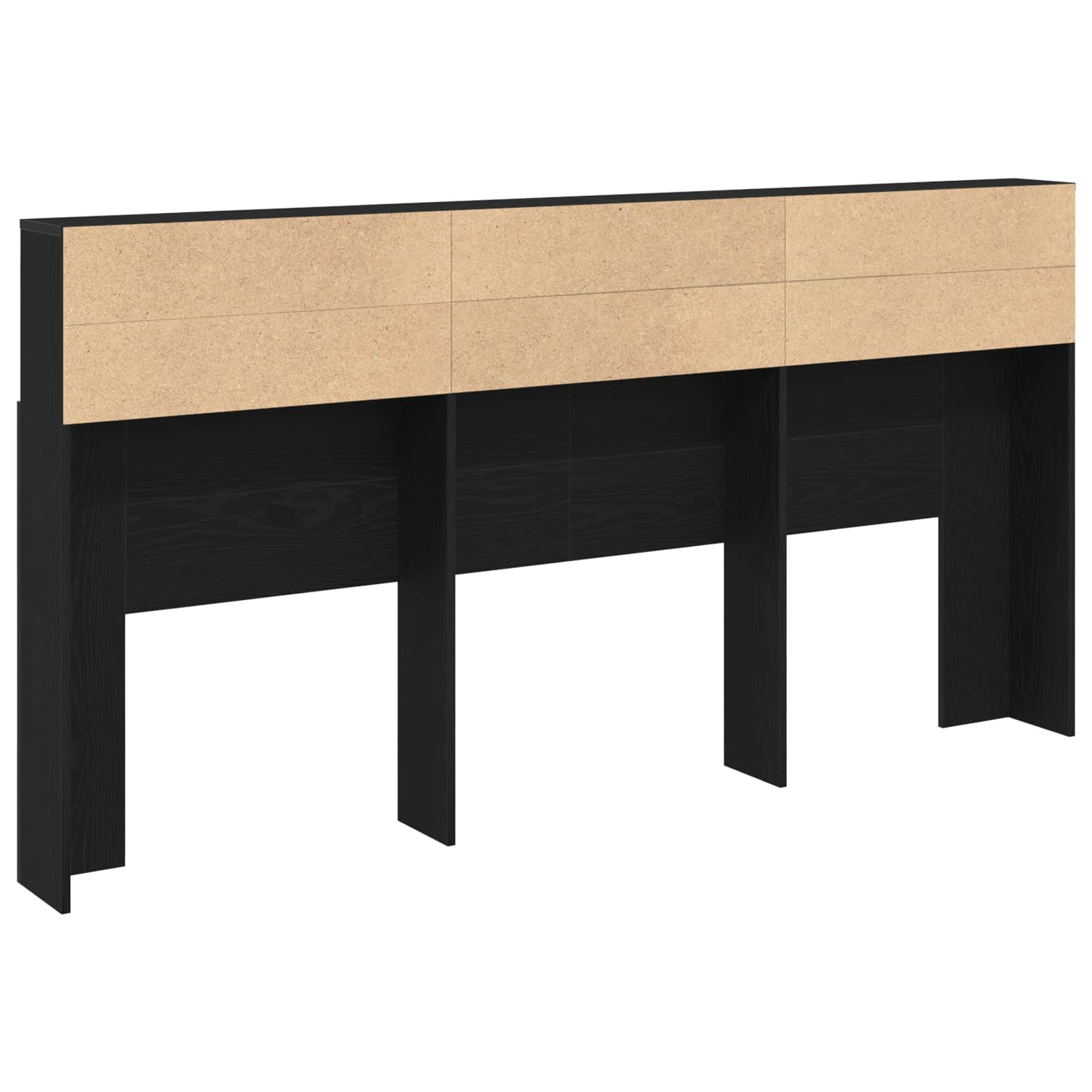 Bett-Kopfteil mit Ablagen Weiß 100x19x103,5 cm