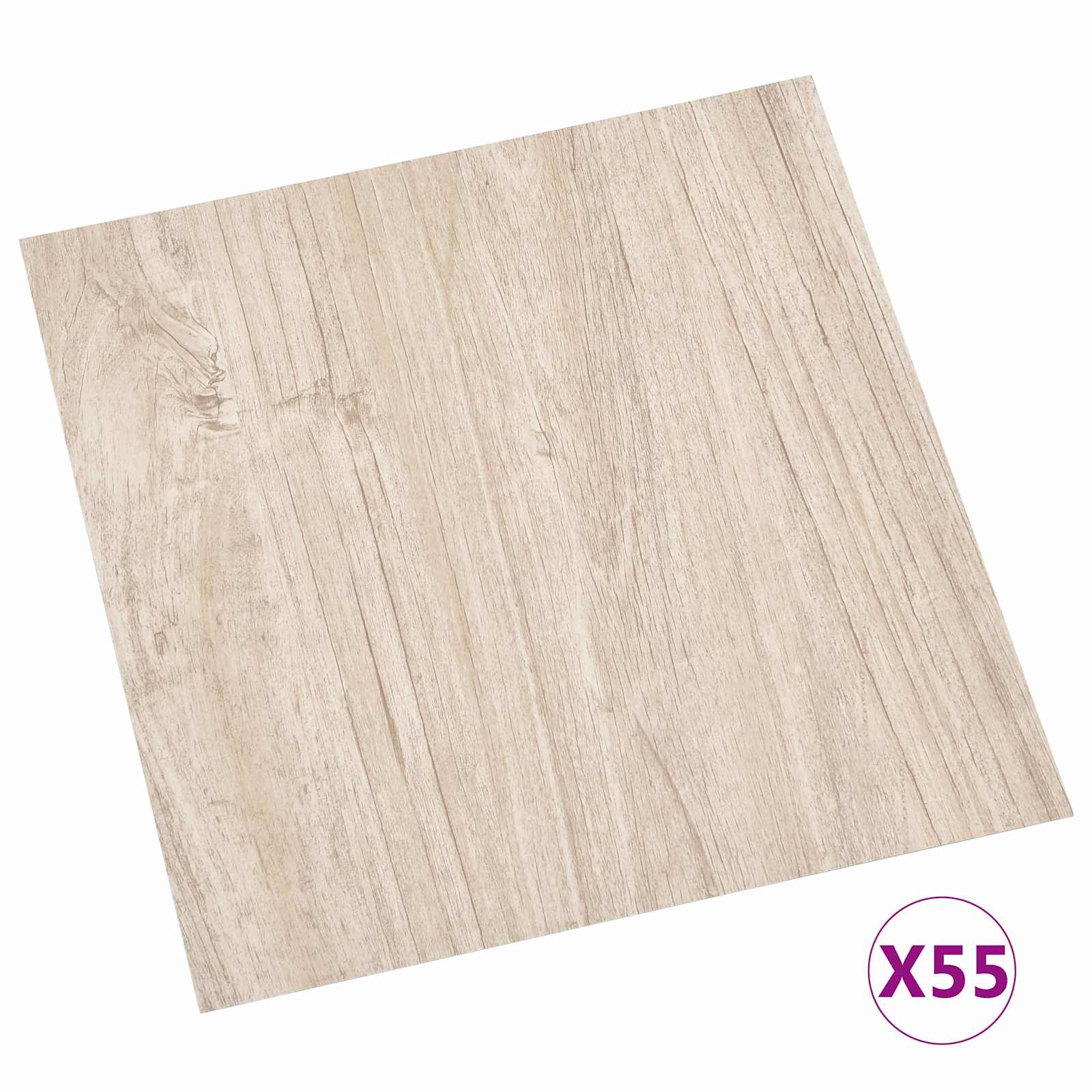 Bodenplanken 55 pcs Schwarz 5,11 m² PVC