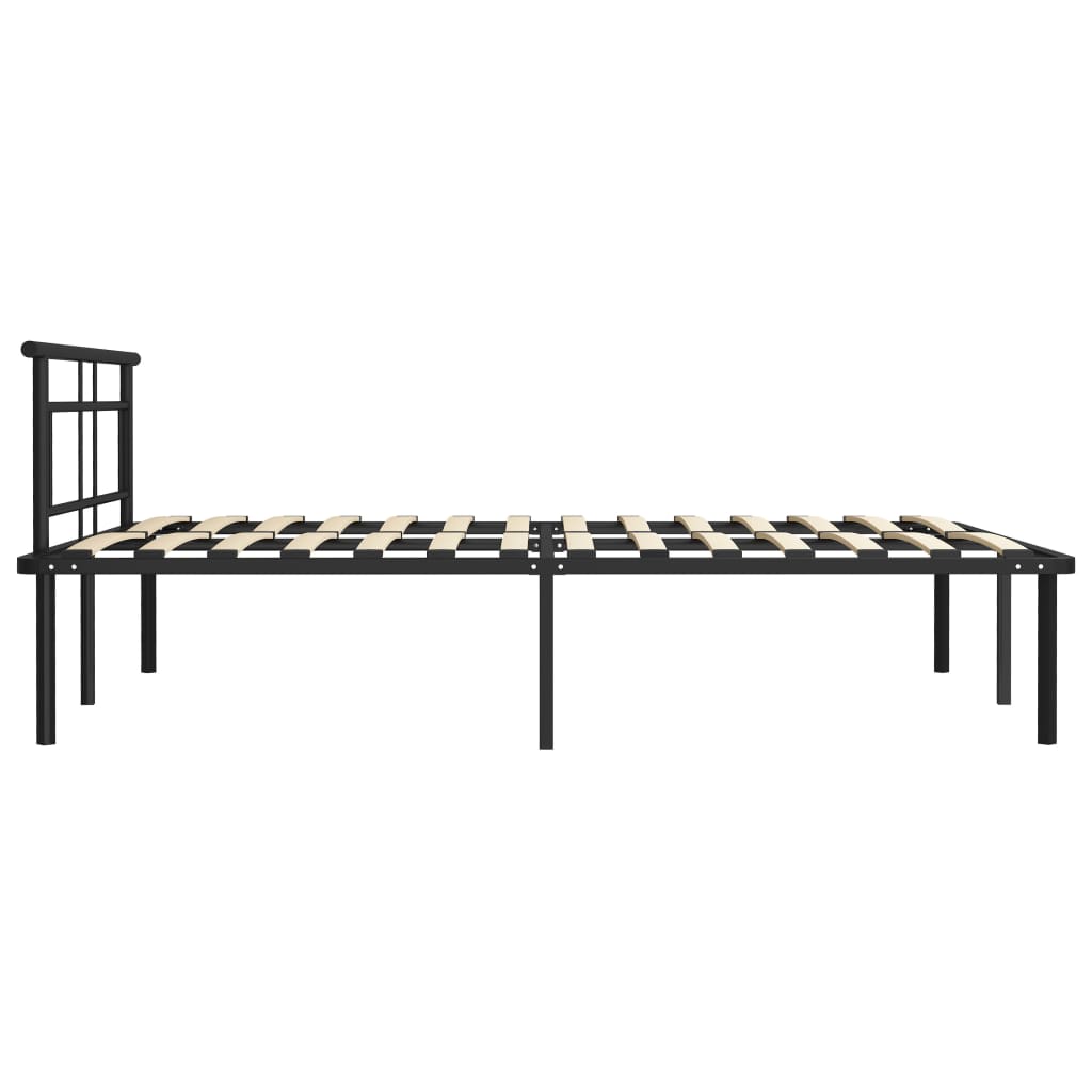 Bettgestell Grau Metall 90x200 cm