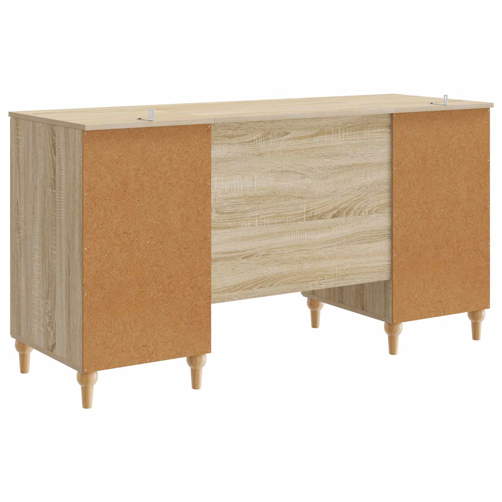 Schreibtisch mit Regal Schwarz 142,5 x 50 x 75 cm Holzwerkstoff