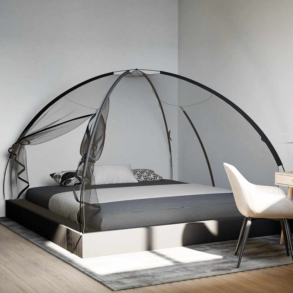 Moskito-Netzzelt Mongolisch 220 Schwarz 200x120x130 cm