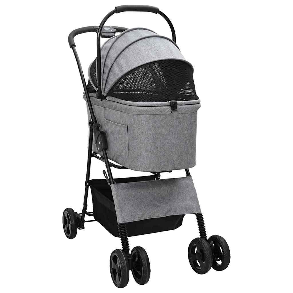 Faltbarer Haustierwagen Rosa 81 x 47 x 99 cm Polyester