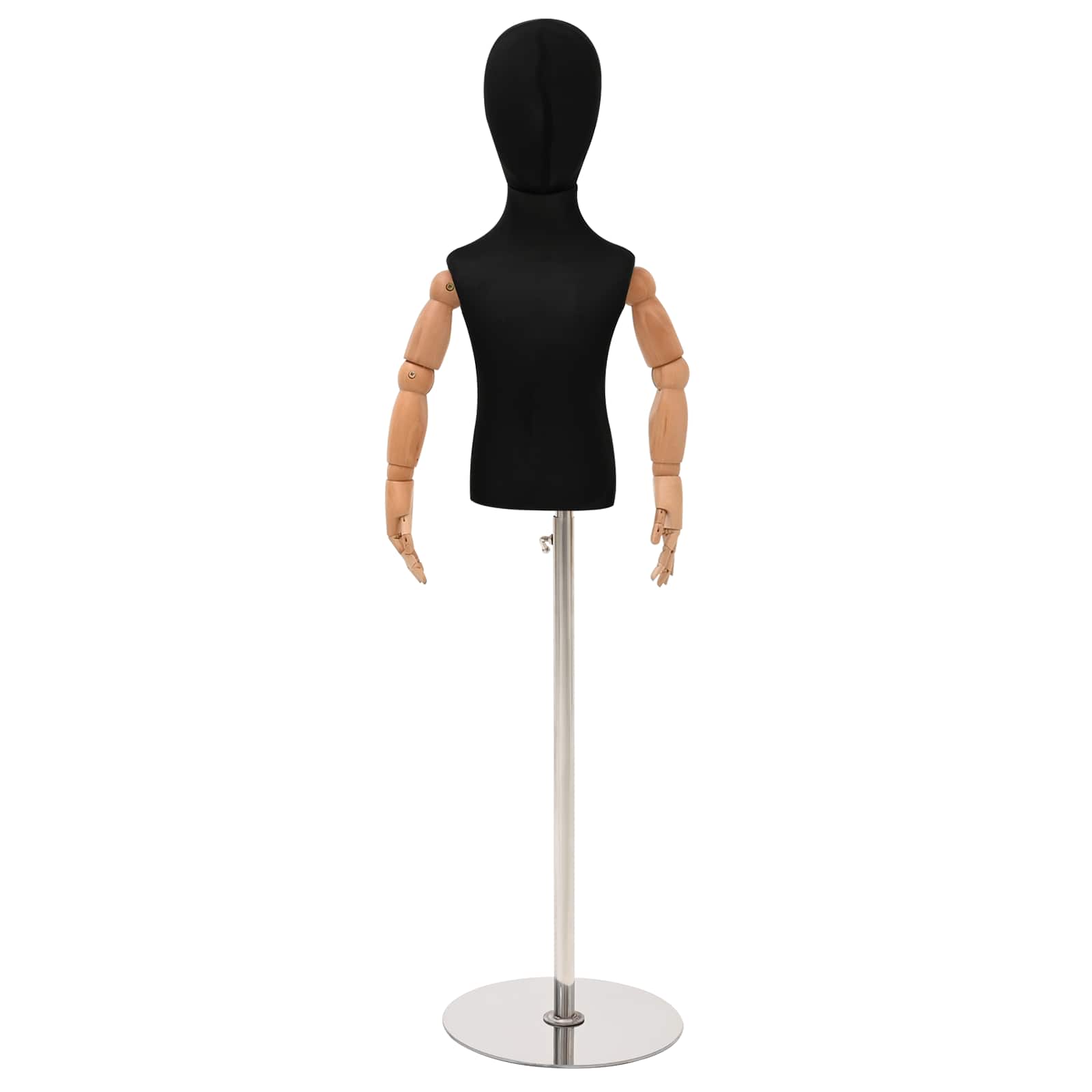 Verstellbares 120-150 cm Mannequin mit Basis Unisex PP Weiß