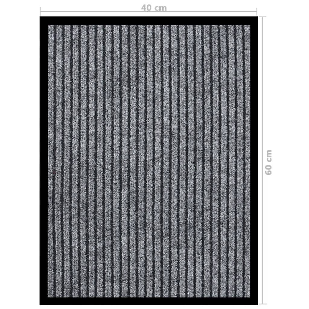 Fußmatte Gestreift Grau 60x80 cm