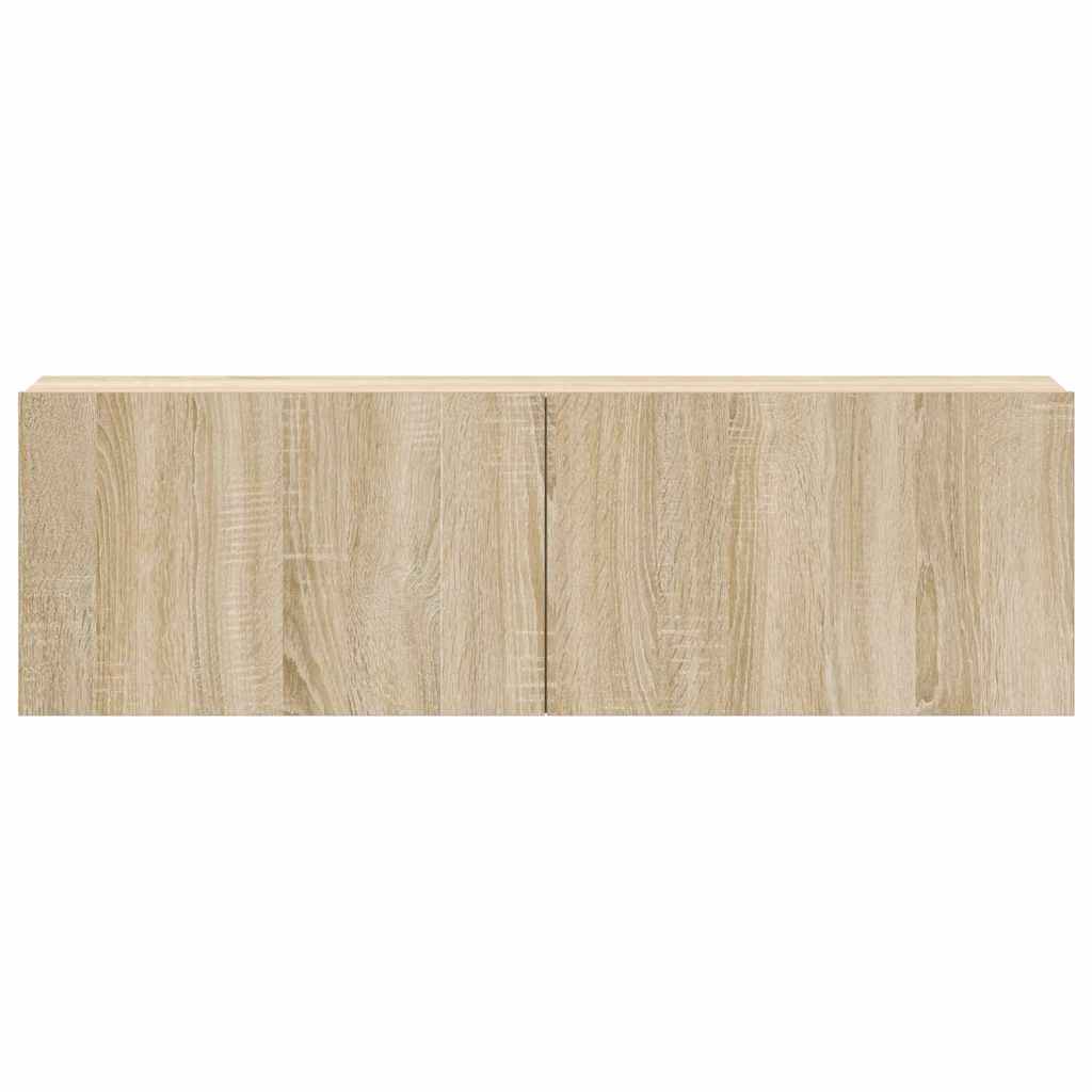 3-tlg. TV-Schrank-Set Weiß Holzwerkstoff