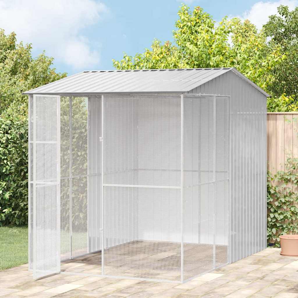 Vogelkäfig Anthrazit 215 x 110 x 247 cm Verzinkter Stahl