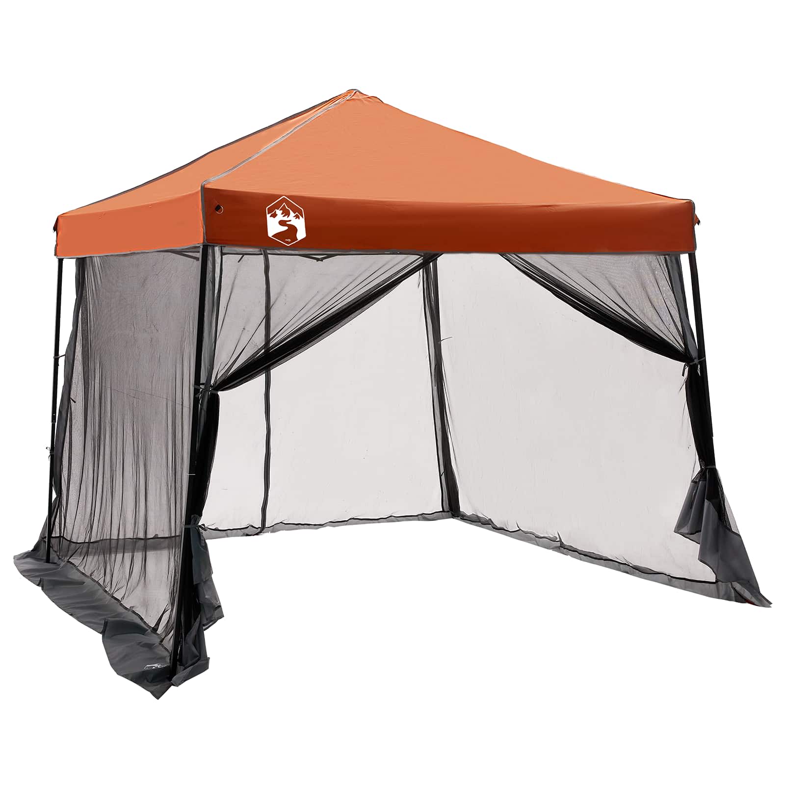 Camping-Zelt-Set mit Dach 2 pcs Blau Taffeta und Stoff