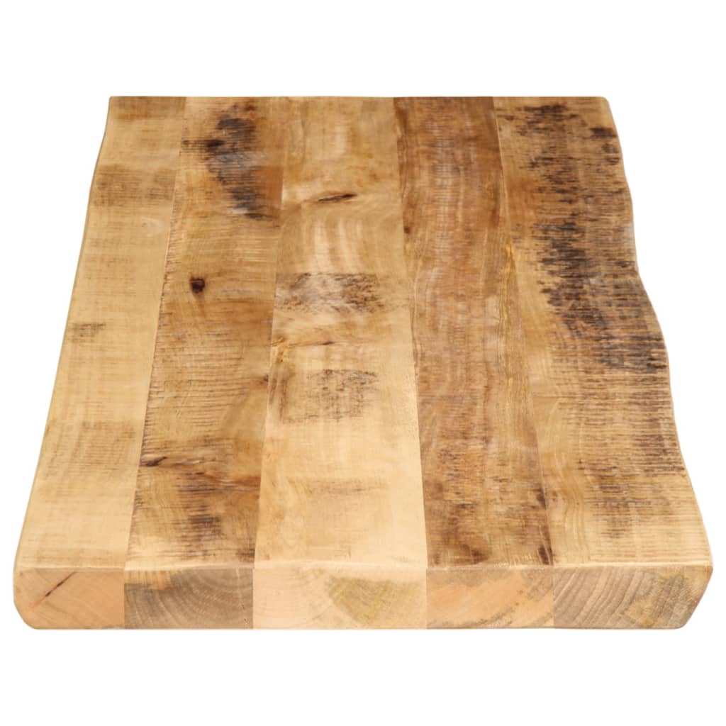 Tischplatte 40x40x2,5 cm Rechteckig Massivholz Akazie Baumkante