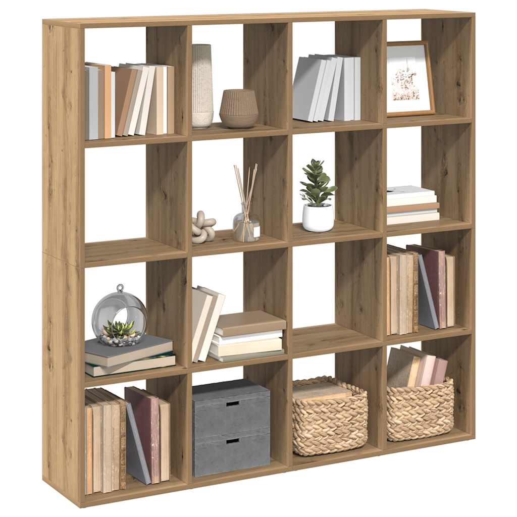 Bücherregal Weiß 137,5x29x137,5 cm Holzwerkstoff