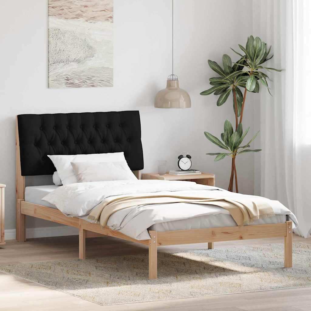 Bettgestell mit gepolstertem Kopfteil Braun 200 x 200 cm