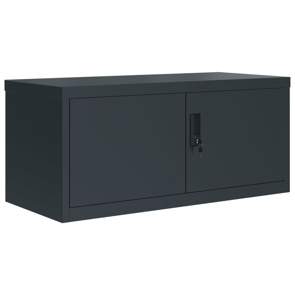 Aktenschrank Weiß 90x40x110 cm Stahl