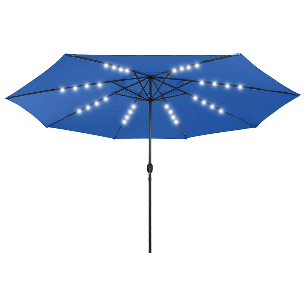 Sonnenschirm mit LED-Beleuchtung 400 cm Sandweiß