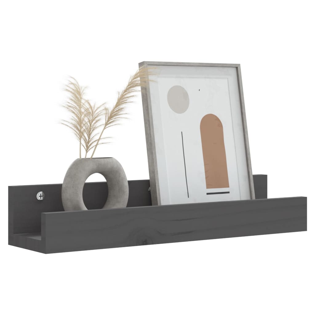 Wandregale 2 Stk. 50x12x9 cm Massivholz Kiefer