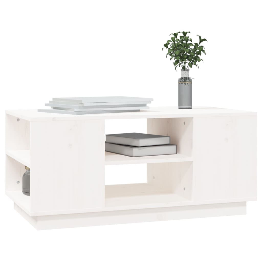 Couchtisch 90x49x40,5 cm Massivholz Kiefer