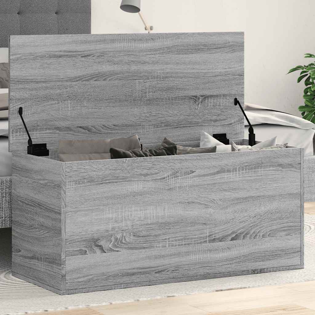 Aufbewahrungstruhe Weiß 84x42x46 cm Holzwerkstoff