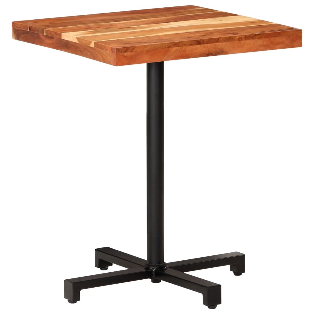 Bistrotisch Rund Ø60x75 cm Raues Mangoholz