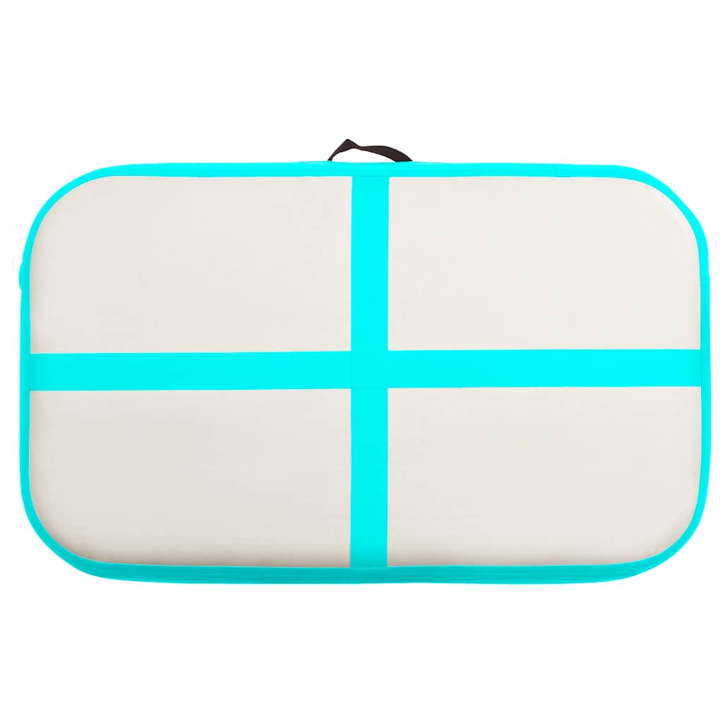 Aufblasbare Gymnastikmatte mit Pumpe 300×100×10 cm PVC Rosa