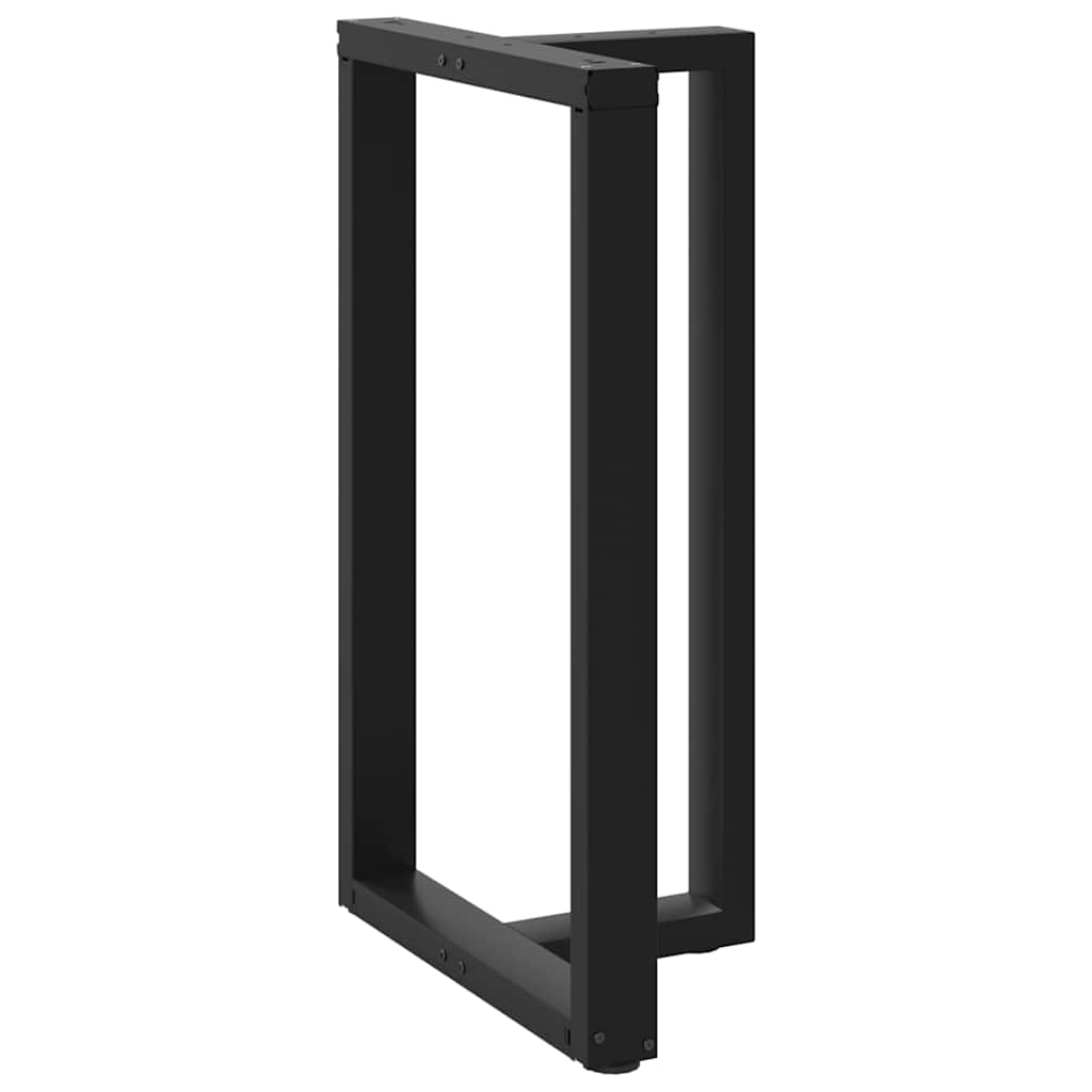 Couchtischbeine T-Form 2 Stk. Schwarz 30x25x(30-31) cm Stahl