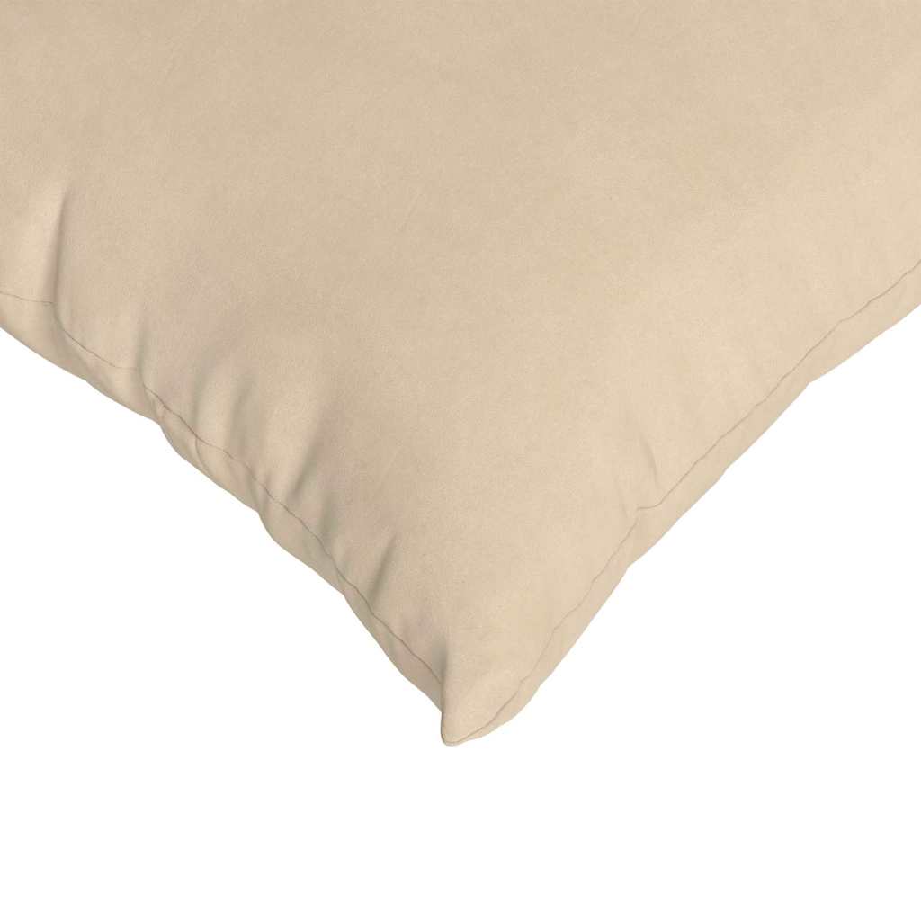 Sofakissen 2 Stück Taupe 50 x 30 cm Stoff