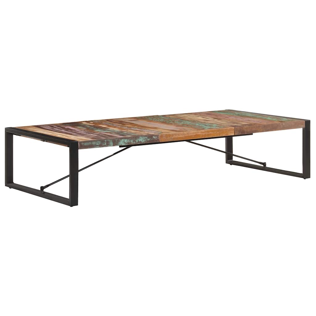Couchtisch 140x140x40 cm Raues Mangoholz