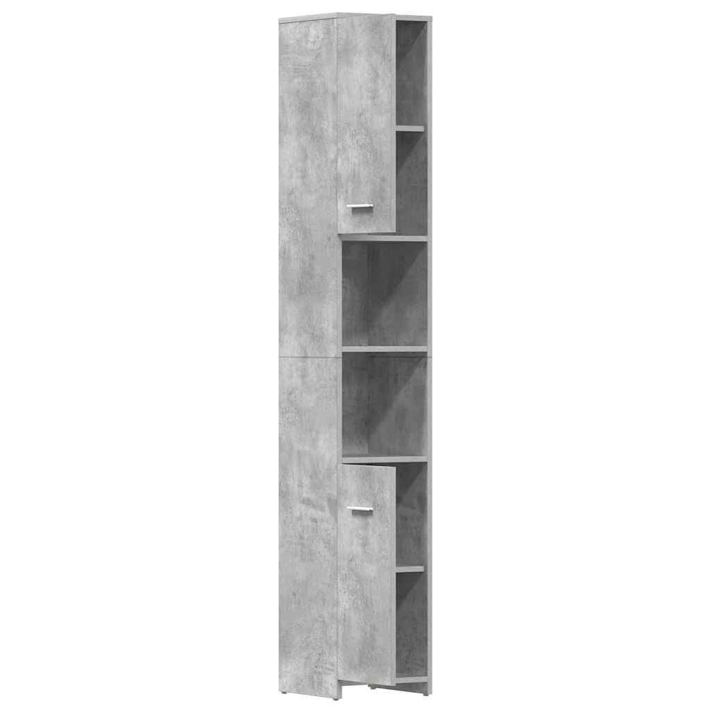 Badezimmerschrank Weiß 30x30x183,5 cm Holzwerkstoff