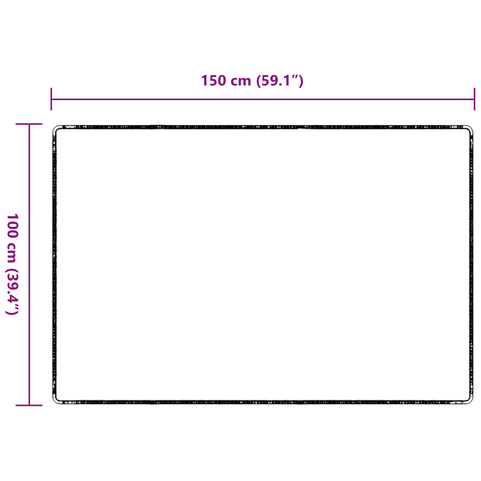 Teppichläufer Anthrazit 80 x 500 cm 100% Polypropylen