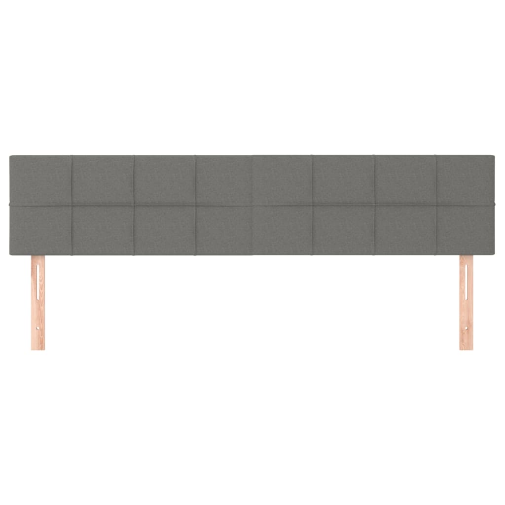 Kopfteil Hellgrau 80x5x118/128 cm Stoff
