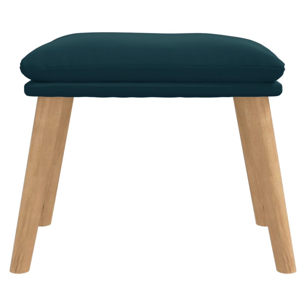 Fußhocker Hellgrau 45x29,5x35 cm Samt