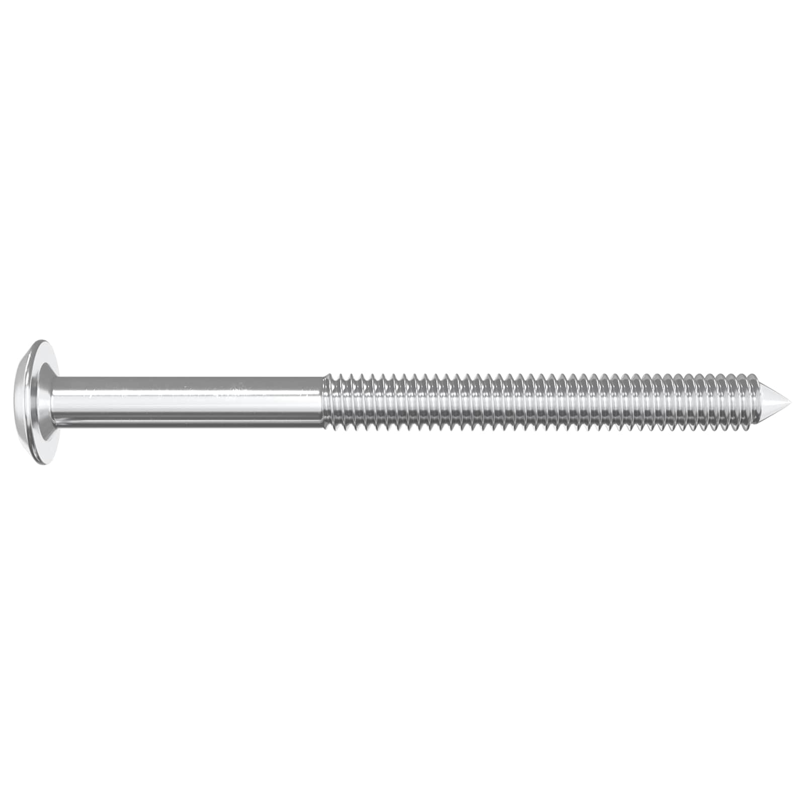 Möbel-Schrauben 2 pcs Silber M6 x 60 mm Stahl