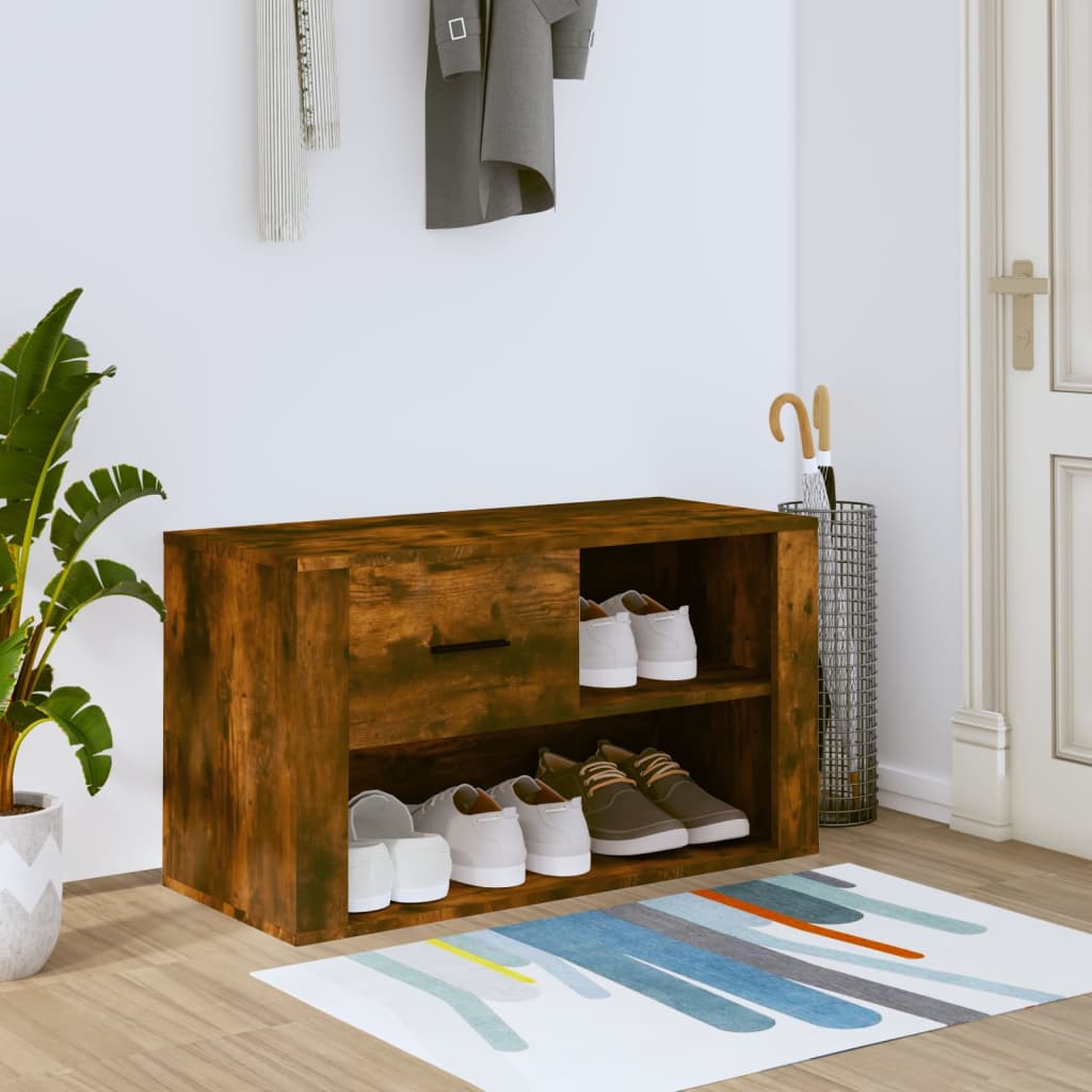 Schuhschrank Weiß 80x35x45 cm Holzwerkstoff