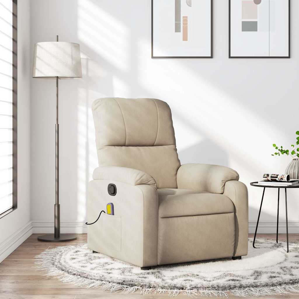 Relaxsessel Elektrisch Braun Mikrofasergewebe