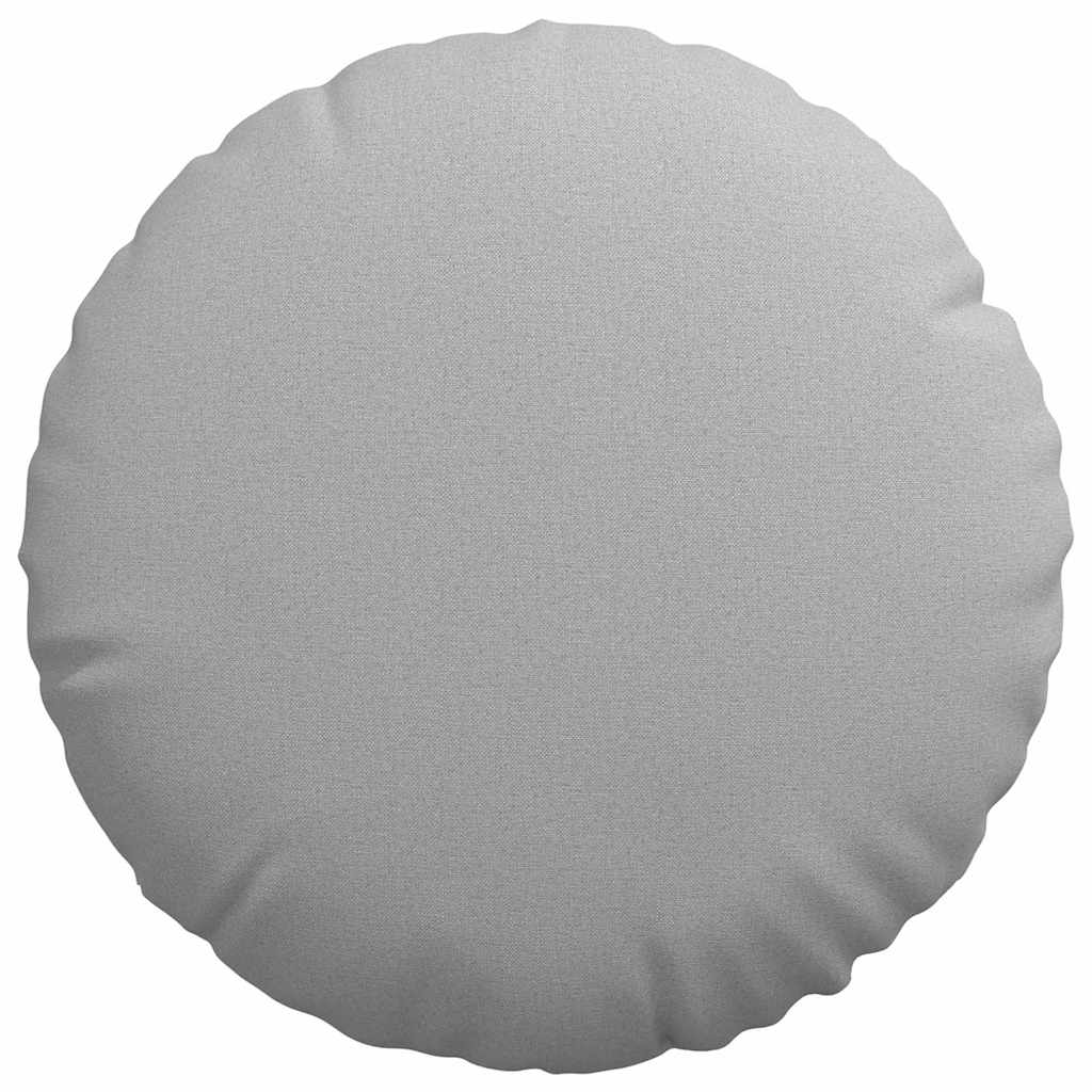 Sitzkissen 2 pcs Hellgrau Ø30 x 13 cm Stoff
