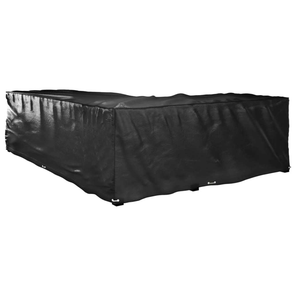 Gartenmöbel-Abdeckungen 2 Stk. L-Form 12 Ösen 250x250x90 cm