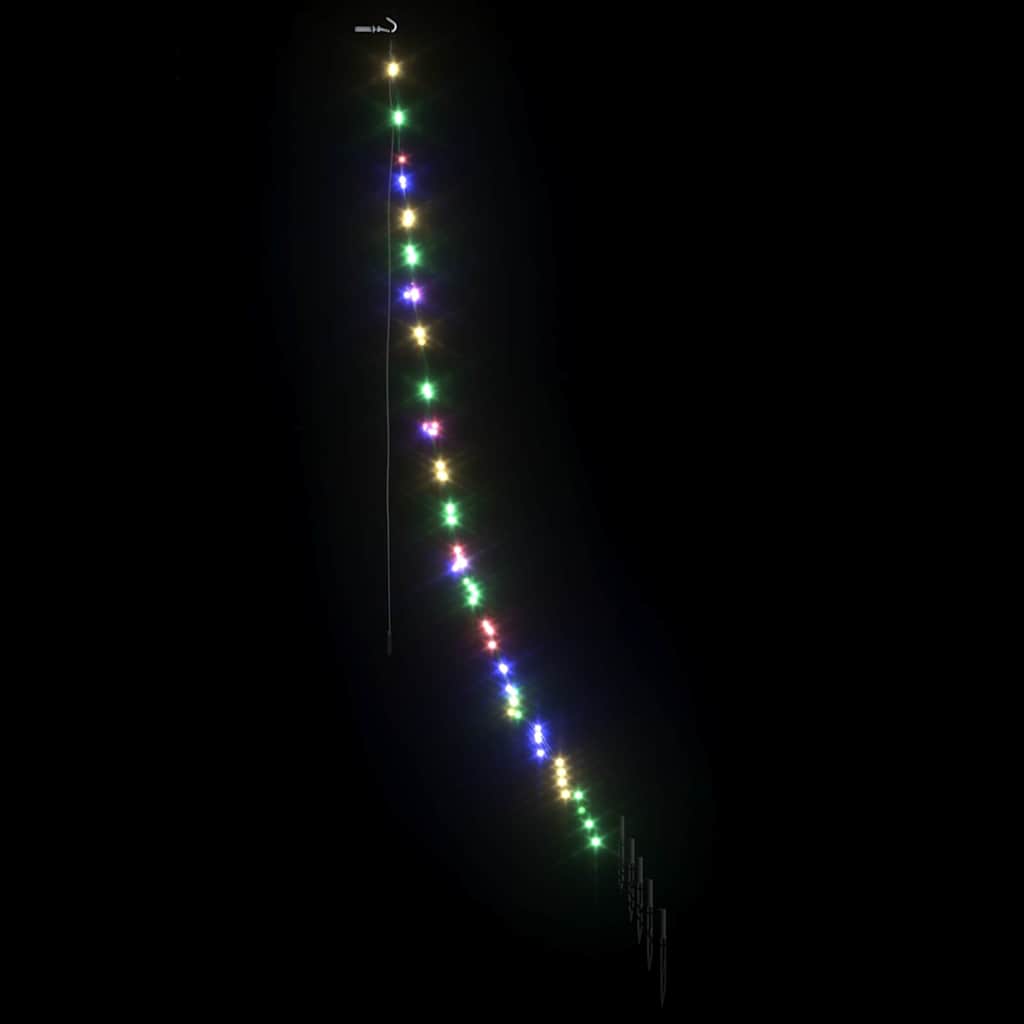 LED Weihnachtsbaum mit Erdspießen Warmes Weiß 182 cm Metall