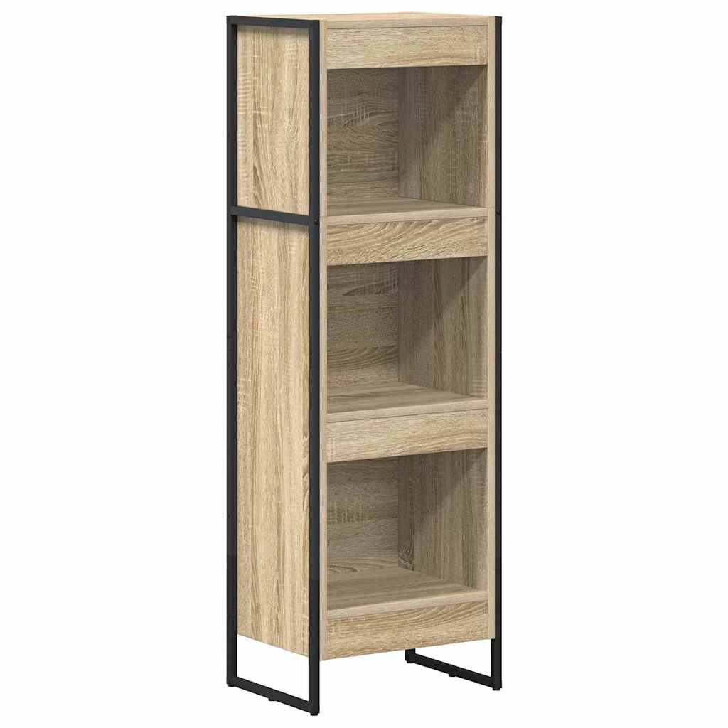 Bücherregal 2 pcs Schwarz Eichen-Optik 60 x 30 x 189,5 cm