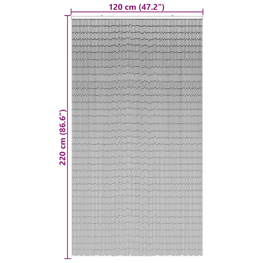 Türvorhang Bambus 90x200 cm