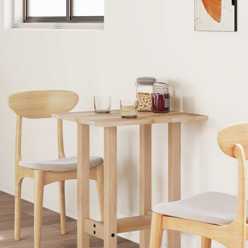 Tischplatte Rechteckig 60x50x2 cm Massivholz Akazie