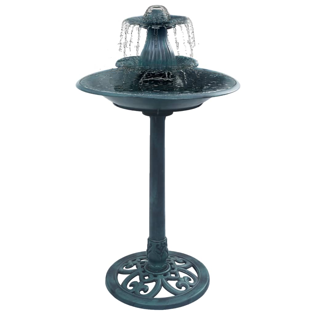 Vogelbad mit Springbrunnen Bronzen 50×91 cm Kunststoff