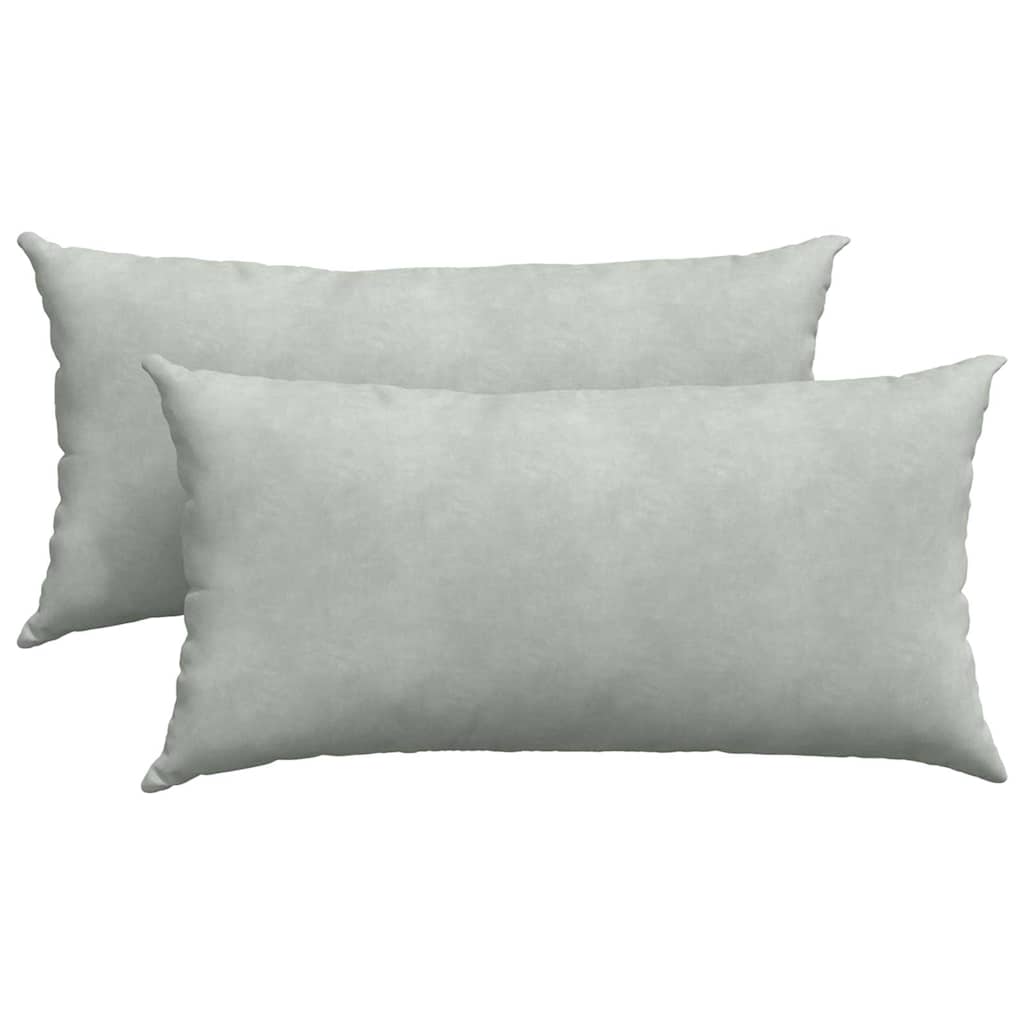 Sofakissen 2 Stück Blau 50 x 30 cm Cordstoff