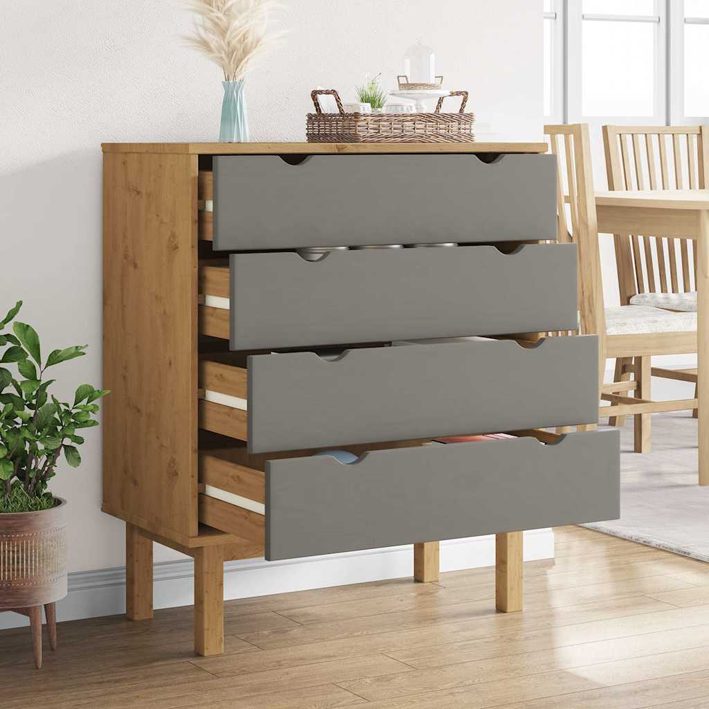 Schubladenschrank OTTA 76,5x39,5x90 cm Massivholz