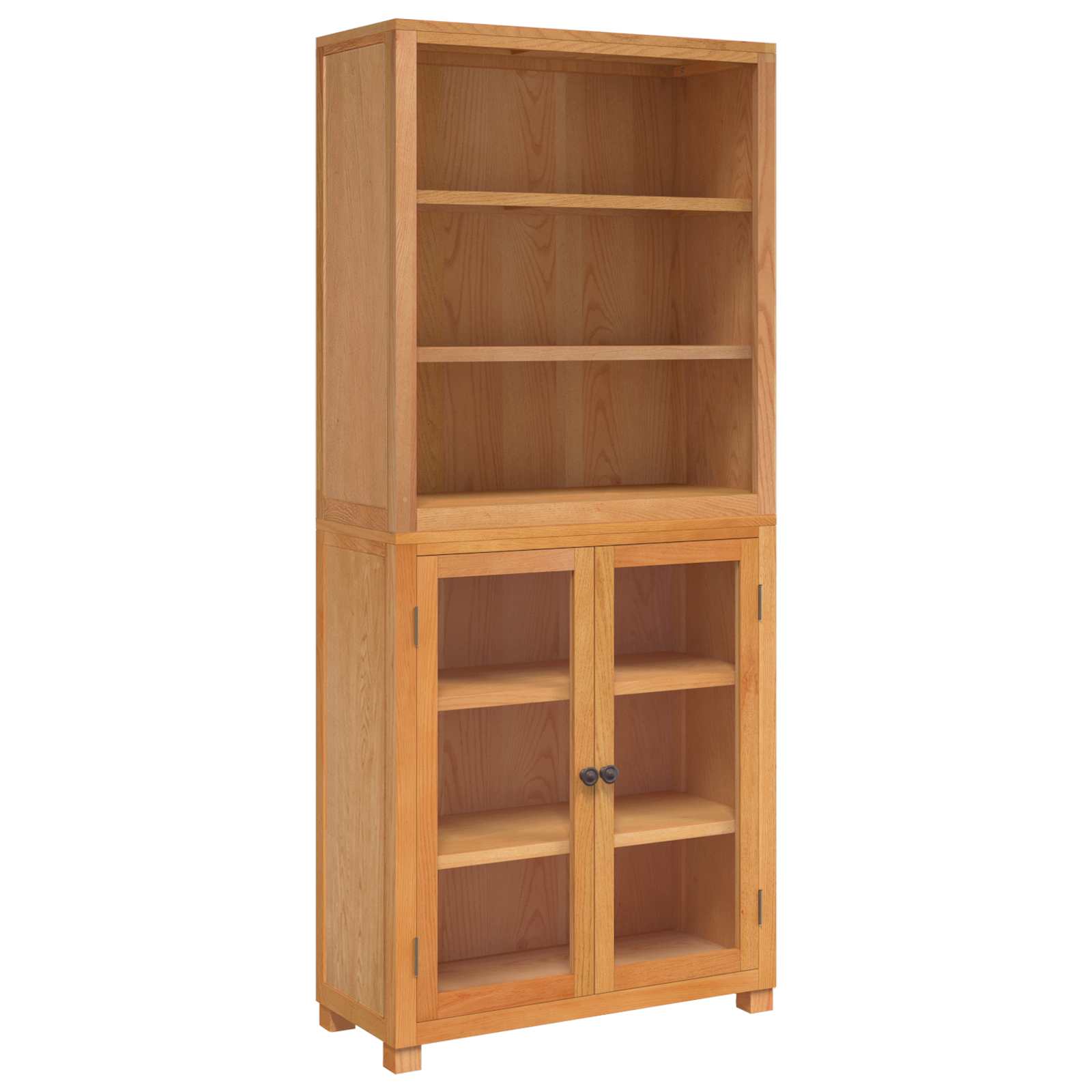 Aufbewahrungsmöbel-Set mit Regal 2 Stk. Natur 80 x 35 x 185 cm