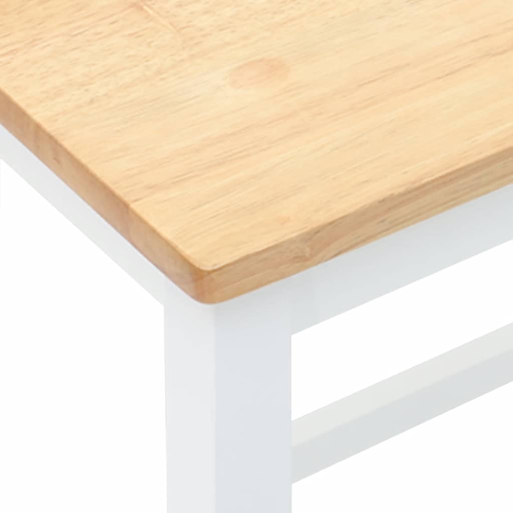 Barstühle mit Kissen 2 Stk. Braun Massivholz Gummibaum