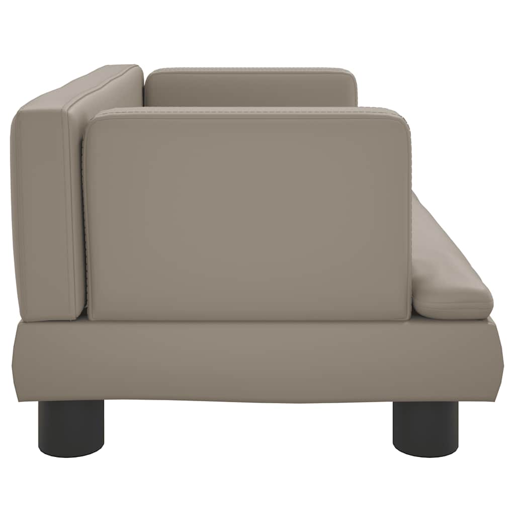 Kindersofa Schwarz 60x40x30 cm Kunstleder