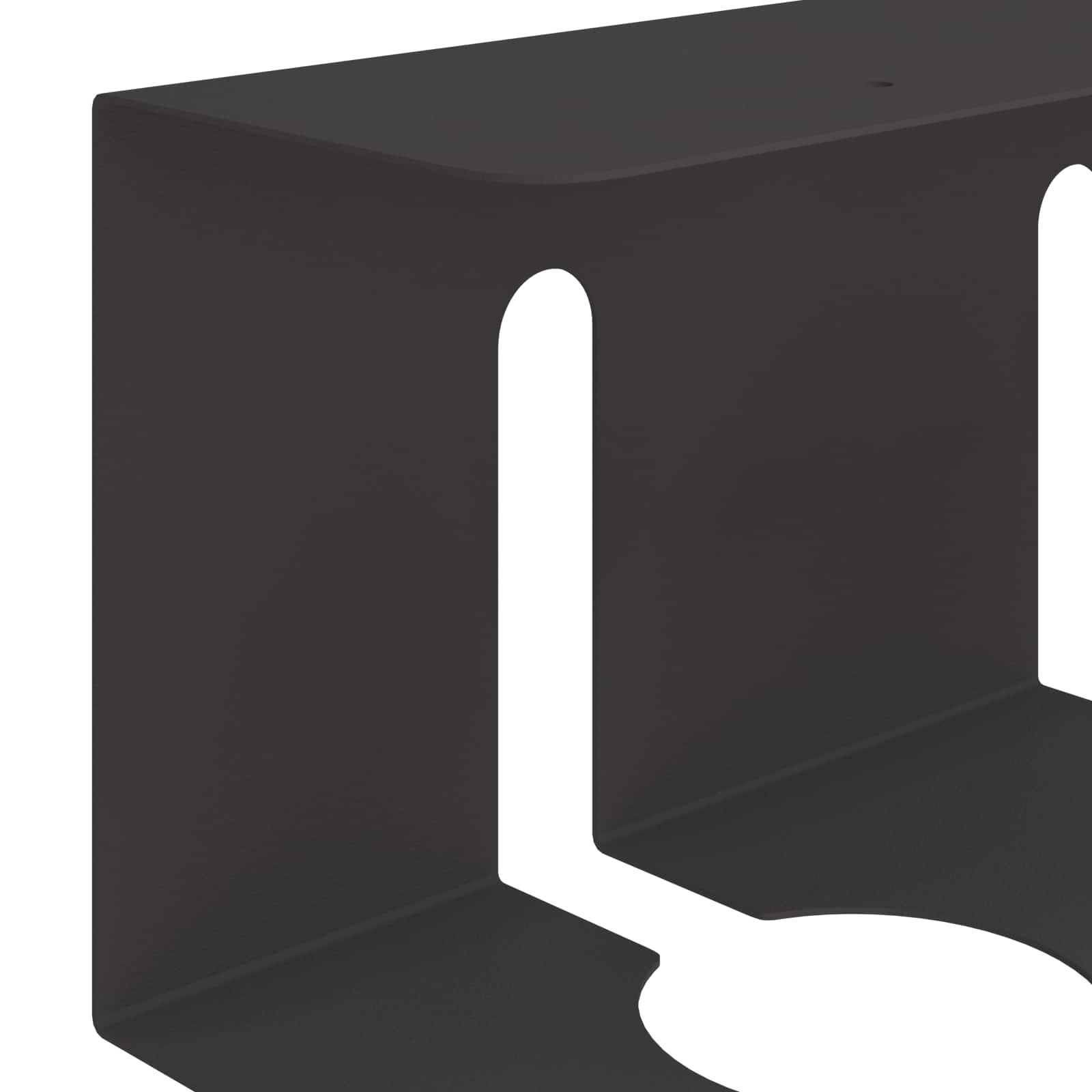 Unter dem Schreibtisch Kabelmanagement Tray 2 Stk. Anthrazit