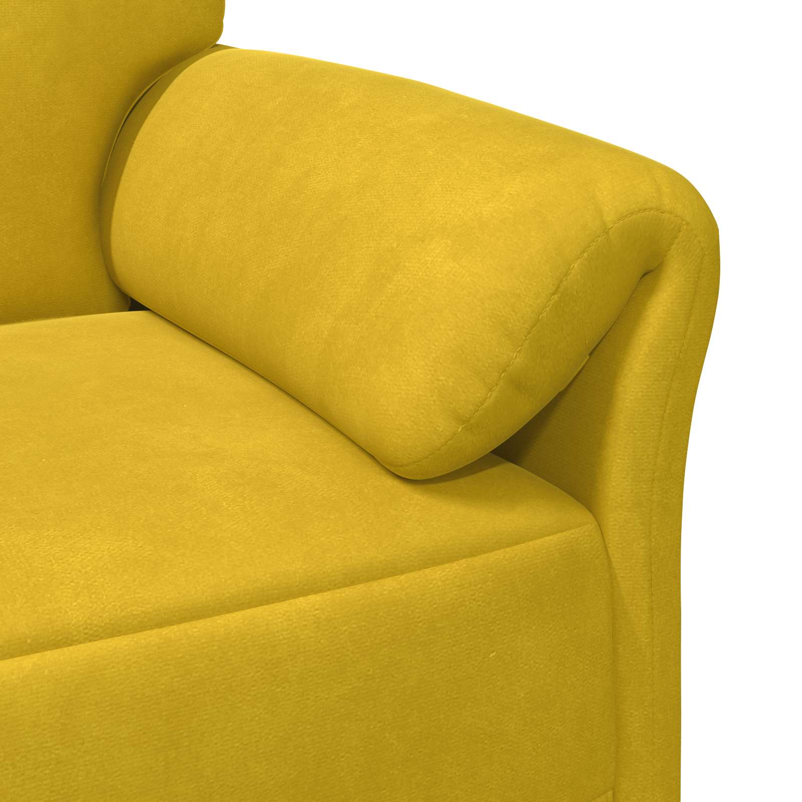1-Sitzer Sofa Hellgrau 88 x 83 x 95 cm Samt