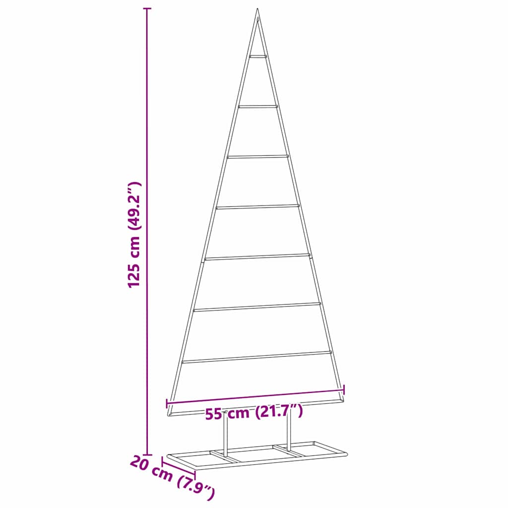Metall Weihnachtsbaum Gold 60 cm Pulverbeschichteter Stahl