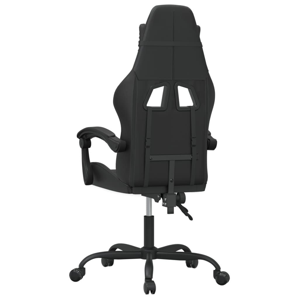 Gaming-Stuhl Drehbar Schwarz und Grün Kunstleder