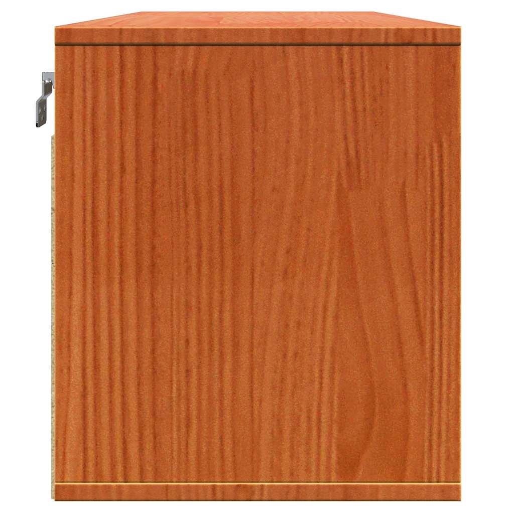 Wandschrank 100x30x35 cm Massivholz Kiefer