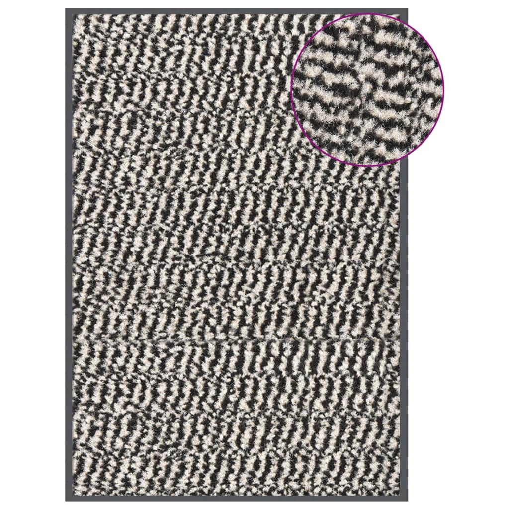 Schmutzfangmatte Rechteckig Getuftet 40x60 cm Anthrazit